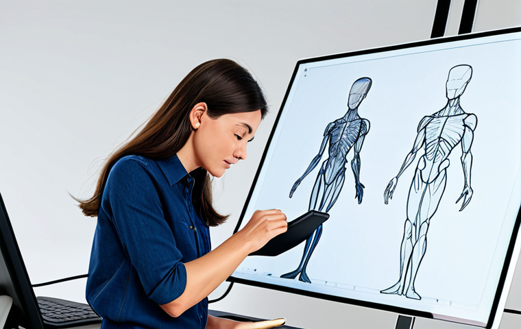 **

"A professional female character designer, fully clothed in modest professional attire, working on a digital art tablet in a bright, modern studio filled with character design sketches, safe for work, appropriate content, perfect anatomy, correct proportions, natural pose, well-formed hands, proper finger count, natural body proportions, professional, family-friendly, clean background."

**