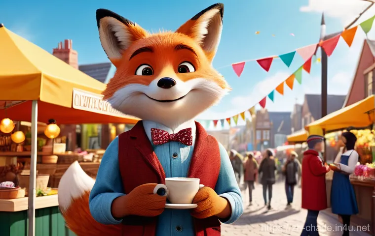 캐릭터 디자인 관련 비즈니스 사례와 관련된 연구 동향 - **Prompt:** A whimsical, friendly brand mascot, an anthropomorphic red fox with a charming smile and...