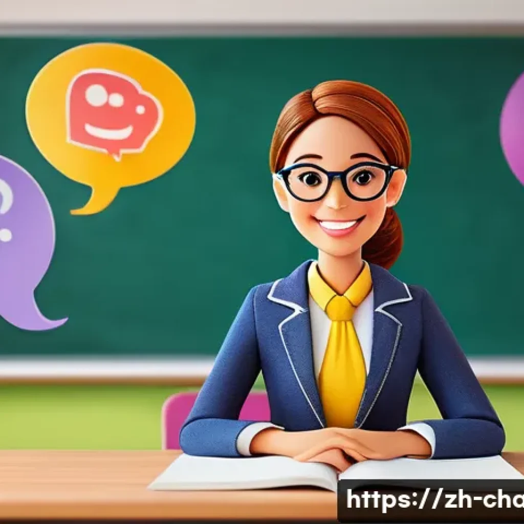 캐릭터 디자인과 학습 및 교육 접근법 - A charming anthropomorphic foreign language teacher character designed for educational use, dressed ...