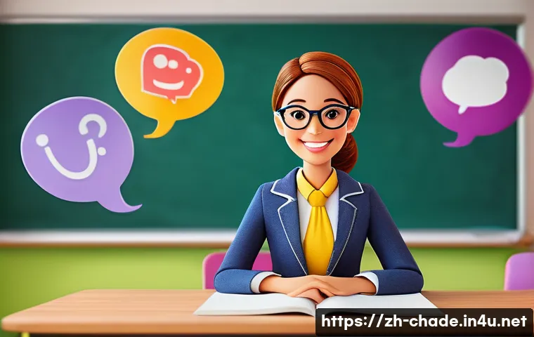 캐릭터 디자인과 학습 및 교육 접근법 - A charming anthropomorphic foreign language teacher character designed for educational use, dressed ...