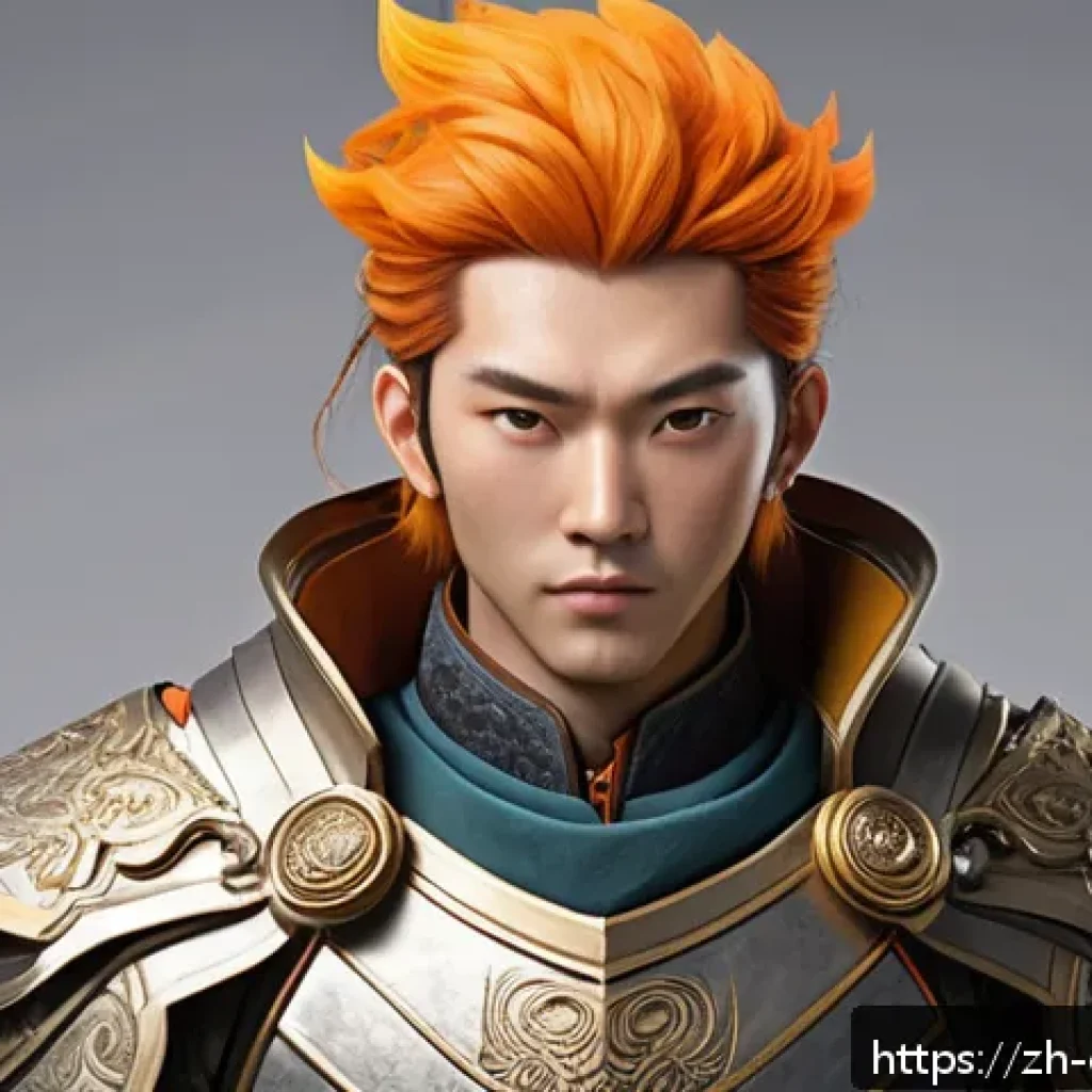 캐릭터 디자인의 디지털 페인팅 노하우 - A confident young adventurer character with asymmetrical facial features, one eye slightly lifted to...