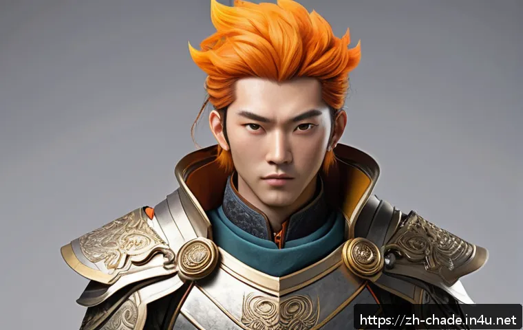 캐릭터 디자인의 디지털 페인팅 노하우 - A confident young adventurer character with asymmetrical facial features, one eye slightly lifted to...
