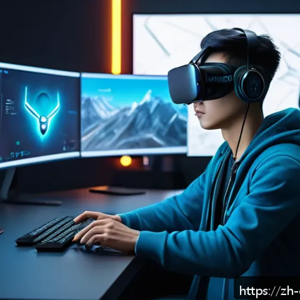 캐릭터 디자인 업계 연봉 수준 - A dynamic scene of a young 3D character designer at work in a modern digital studio, surrounded by m...