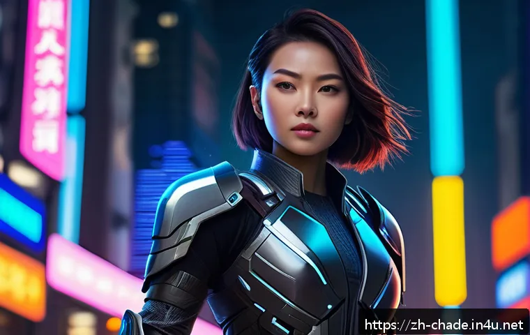 캐릭터 디자인 실습 강의 추천 - A dynamic character design concept featuring a confident young female hero wearing stylish, futurist...