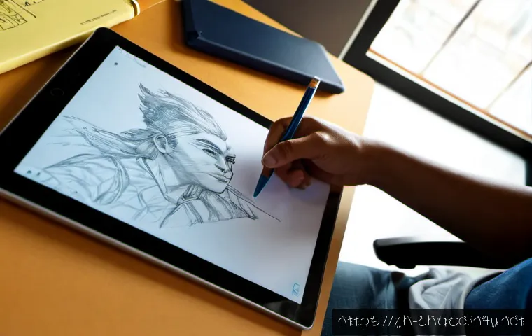 캐릭터 디자인 프로젝트 데드라인 관리 - Photorealistic creative studio desk showing a character designer managing a tight project deadline, ...